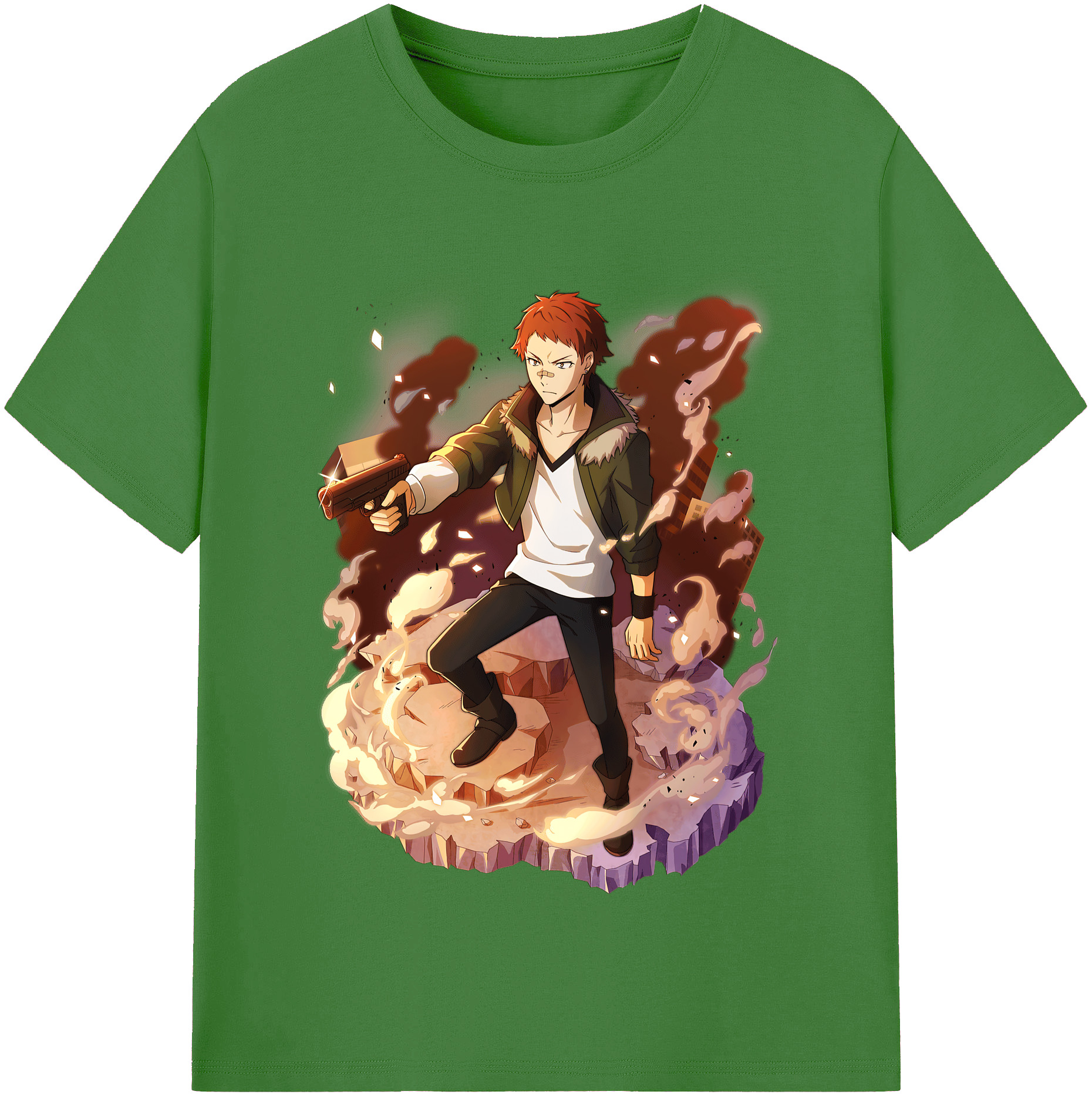 （画像用） 文豪ストレイドッグス Bungo Stray Dogs レディースカジュアルプリントTシャツ（綿100％）